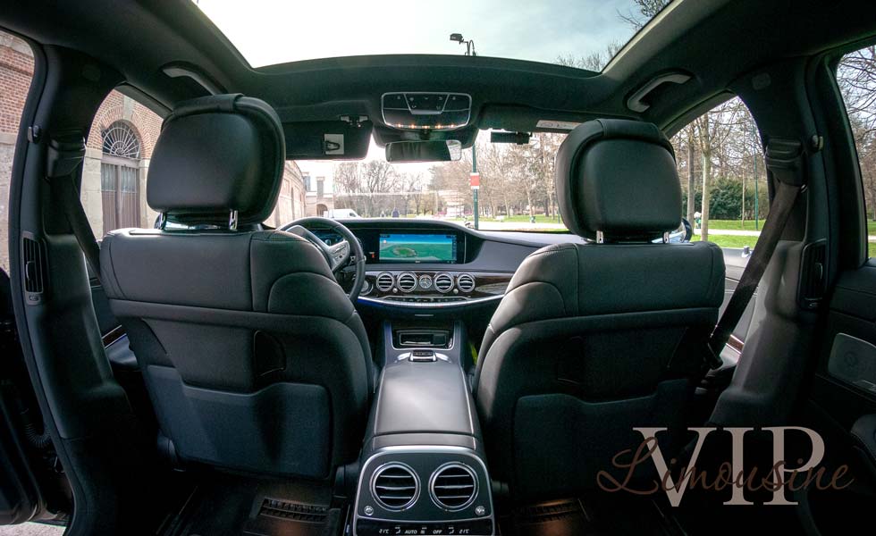 Mercedes Clase S 560 con chófer: interior y salpicadero Mercedes Clase S 560 con chófer: interior y salpicadero