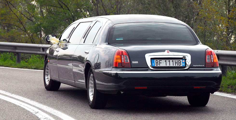 Lincoln Town Limousine: vista trasera