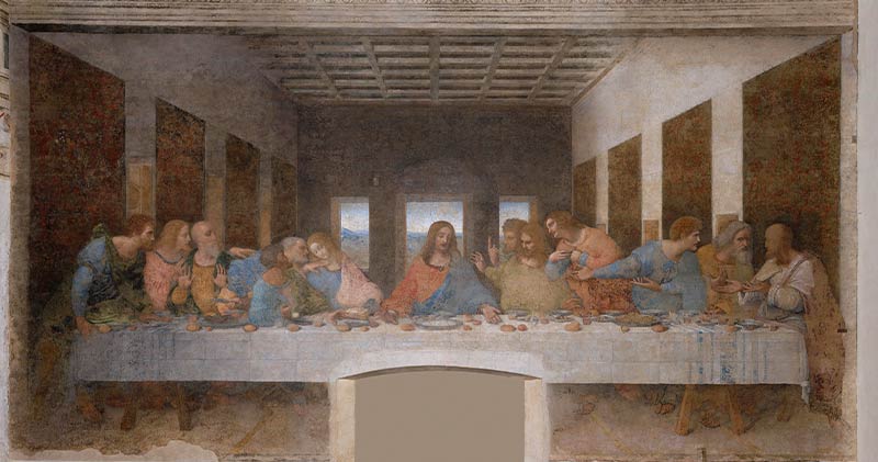 La última cena de Leonardo Da Vinci en Milán La última cena de Leonardo Da Vinci en Milán