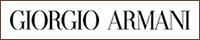 Logotipo de Giorgio Armani en blanco y negro